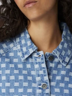 OBJECT Klänningar*MÖNSTRAD JEANSKLÄNNING Medium Blue Denim
