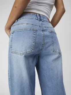 OBJECT Jeans|Byxor*NORMALHÖGA VIDA JEANS Light Blue Denim