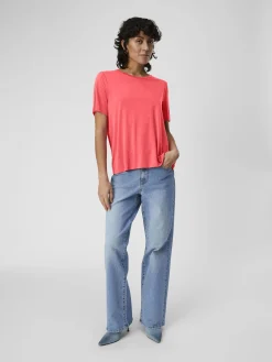 OBJECT Toppar*OBJANNIE T-SHIRT Paradise Pink