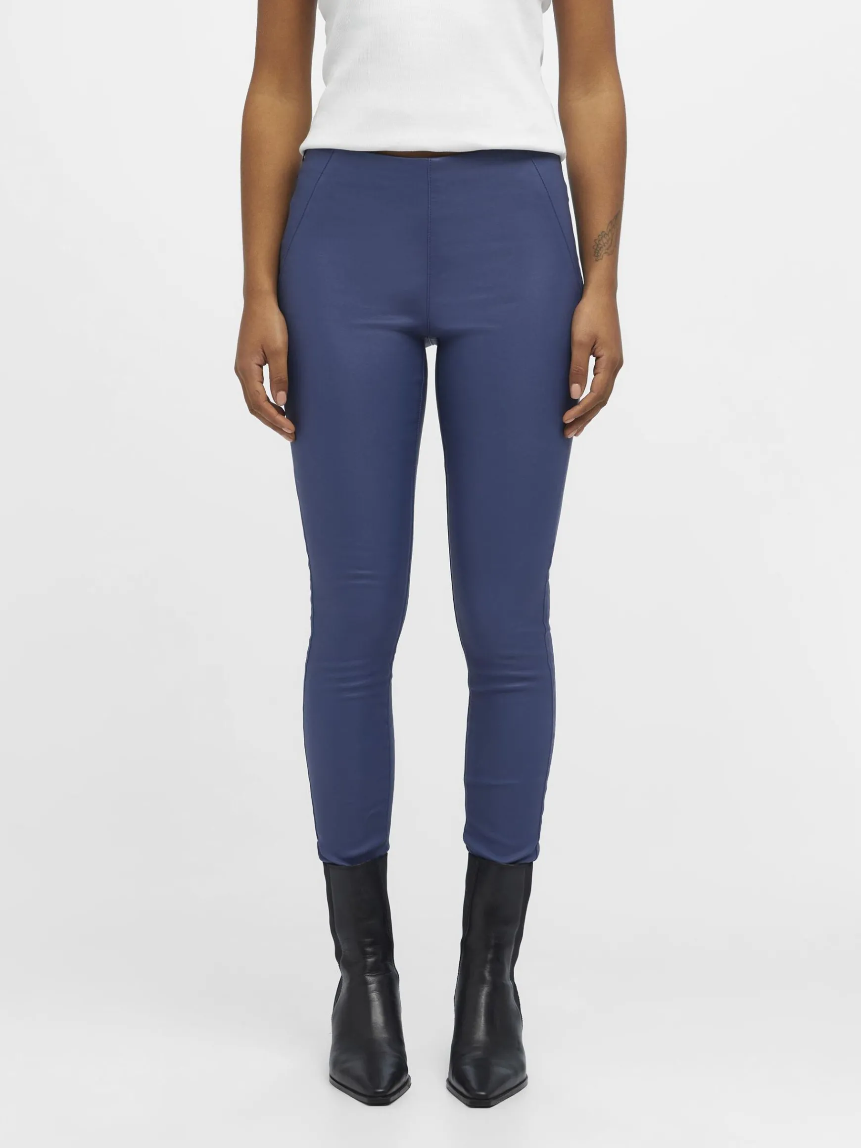 OBJECT Byxor*OBJBELLE LEGGINGS Blue Indigo