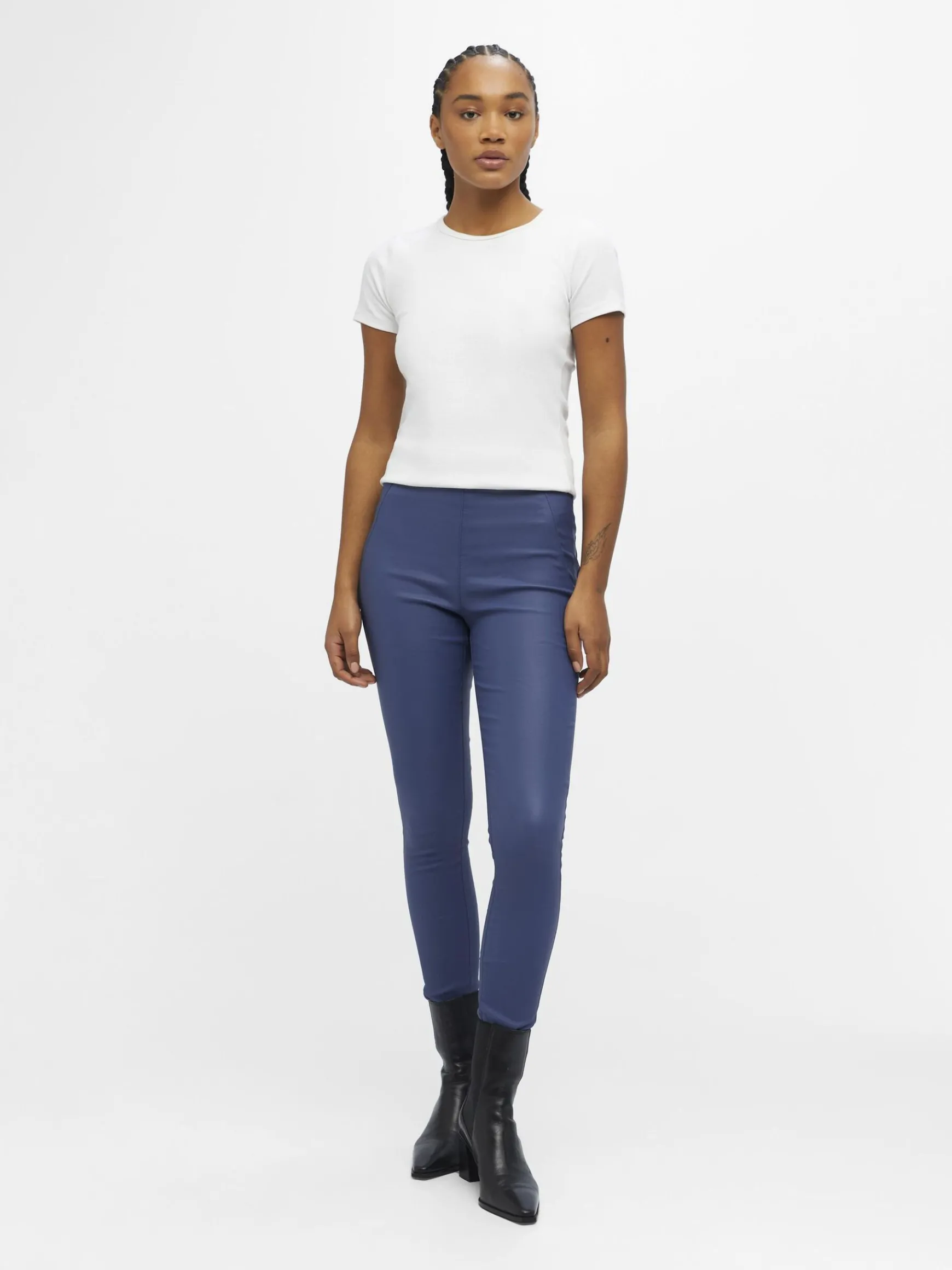 OBJECT Byxor*OBJBELLE LEGGINGS Blue Indigo