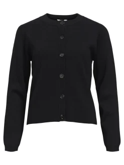 OBJECT Basic|Cardigans*OBJESTER STICKAD KOFTA Black