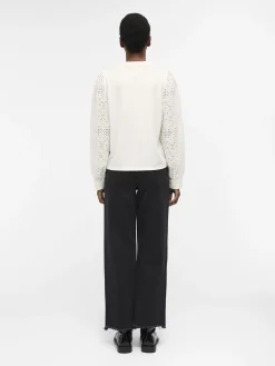 OBJECT Skjortor|Toppar*OBJFEODORA BLUS Cloud Dancer
