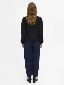 OBJECT Toppar*OBJFEODORA BLUS Black