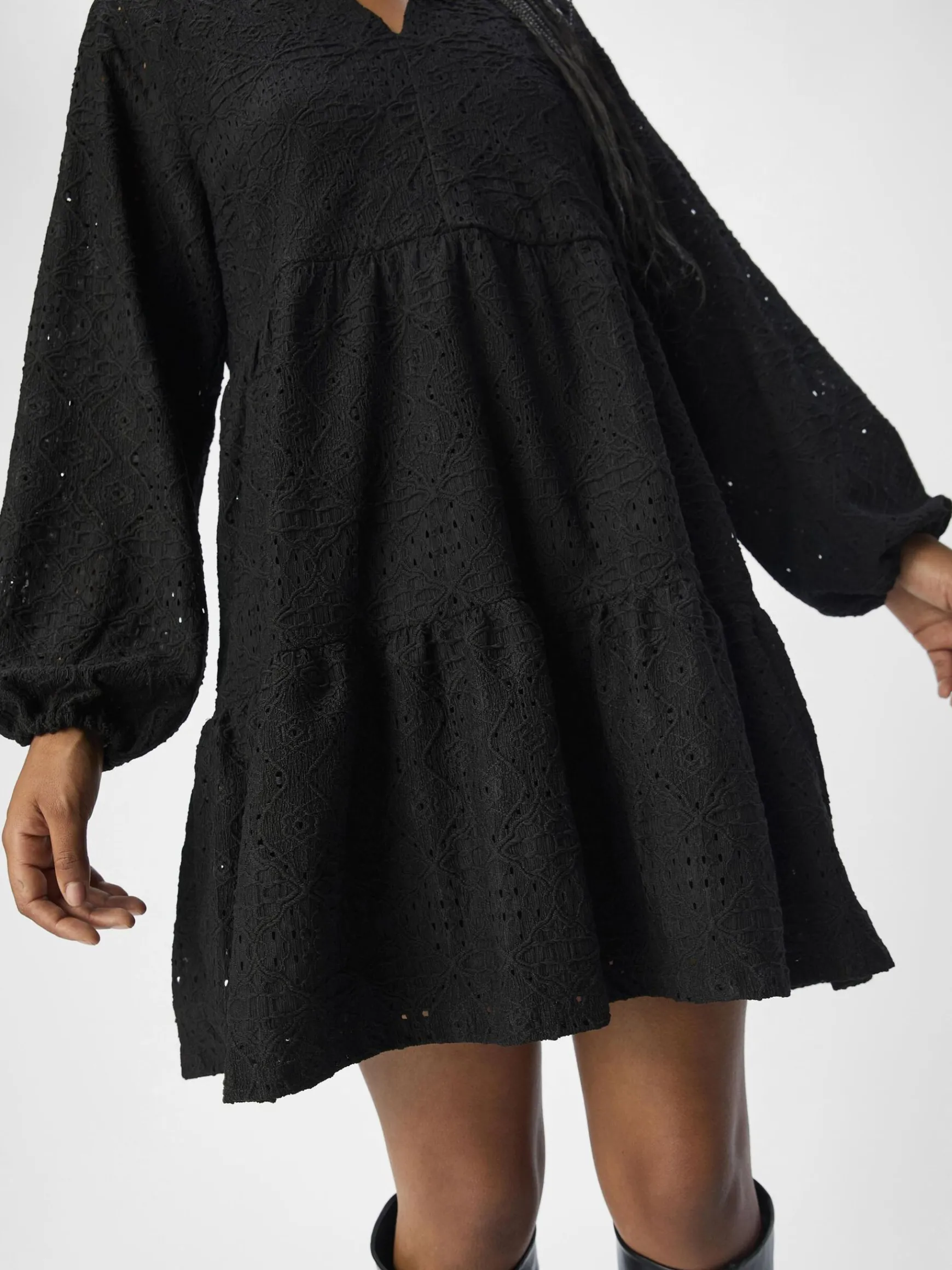 OBJECT Klänningar*OBJFEODORA KORT KLÄNNING Black