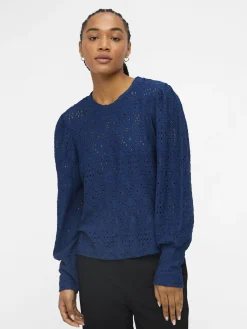 OBJECT Skjortor|Toppar*OBJFEODORA TOPP Estate Blue