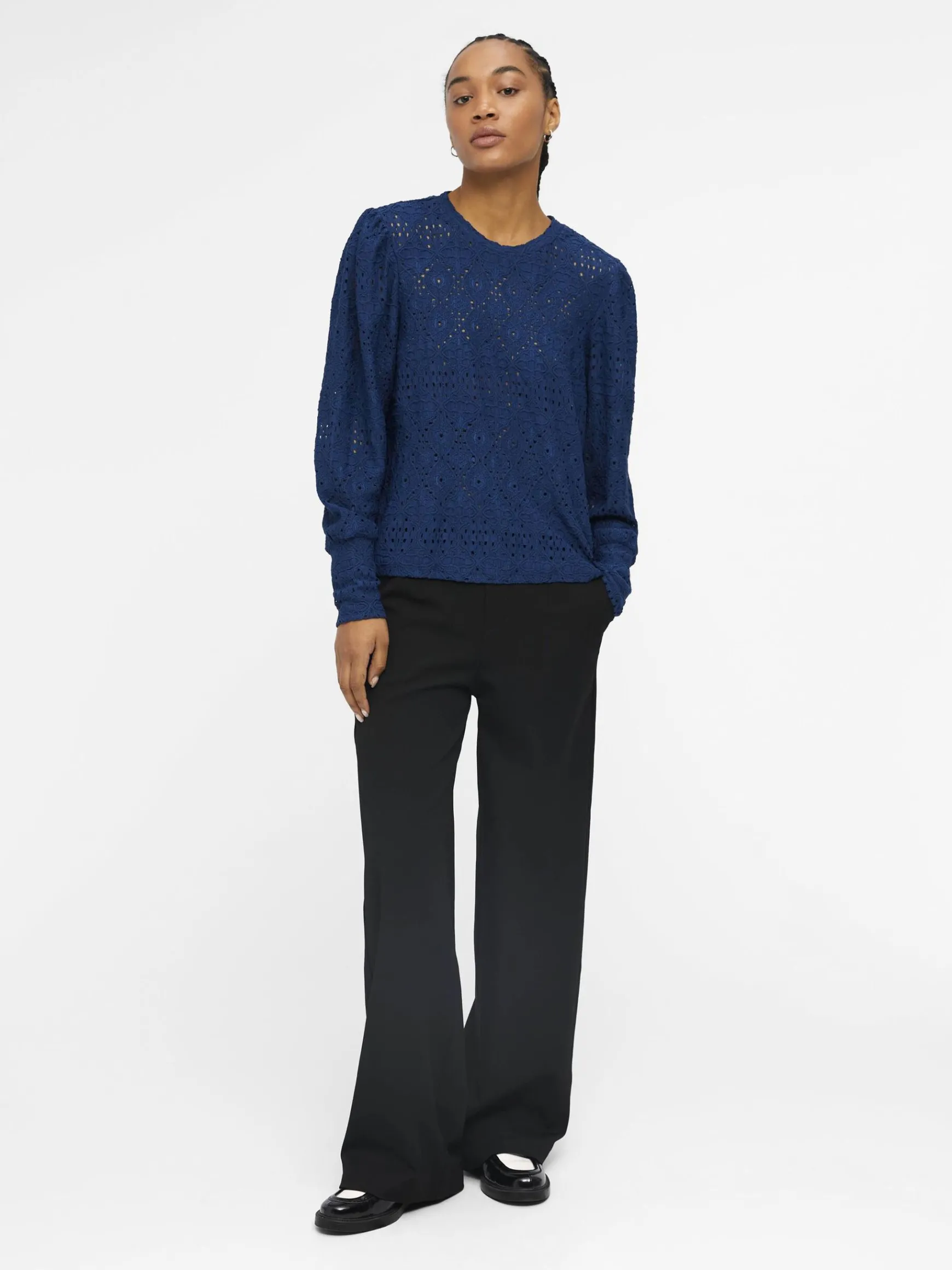 OBJECT Skjortor|Toppar*OBJFEODORA TOPP Estate Blue