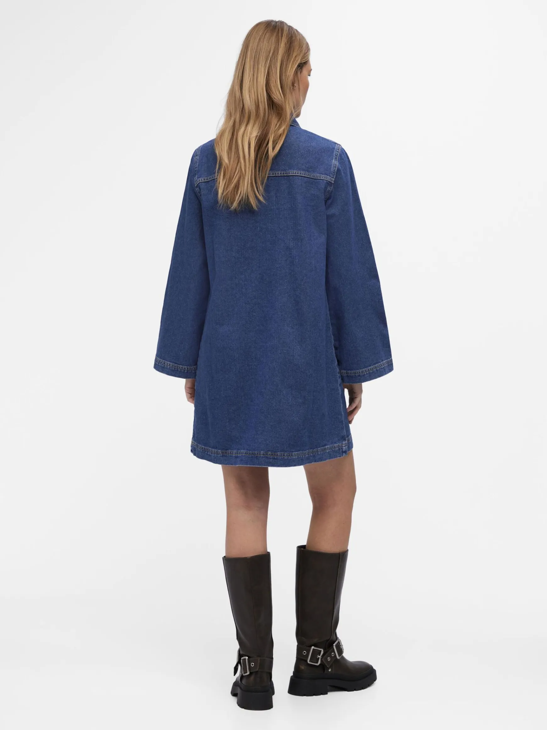 OBJECT Klänningar*OBJHARLOW JEANSKLÄNNING Medium Blue Denim