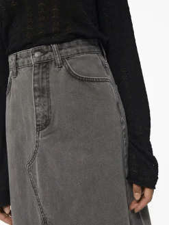 OBJECT Kjolar*OBJHARLOW MAXI JEANSKJOL Grey Denim