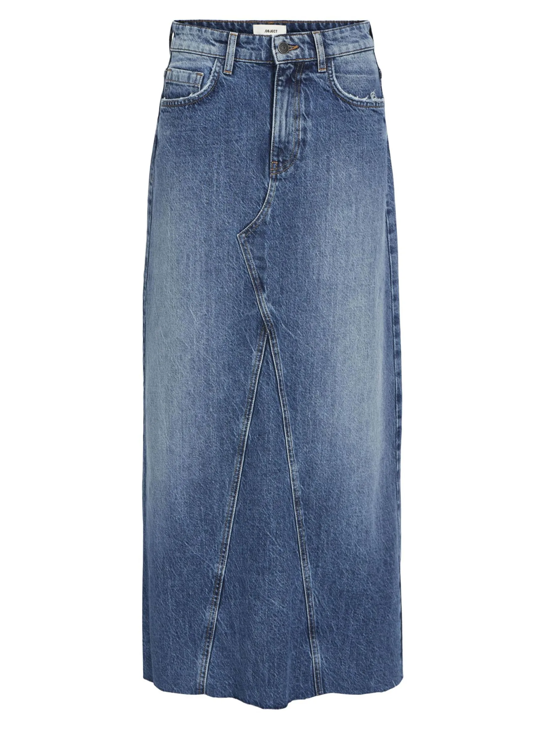 OBJECT Basic|Kjolar*OBJHARLOW MAXI JEANSKJOL Medium Blue Denim