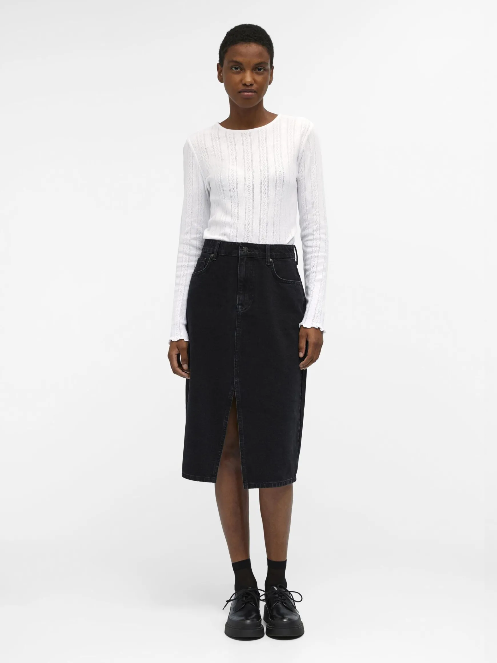 OBJECT Basic|Kjolar*OBJHARLOW MIDIKJOL Black