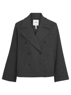 OBJECT Ytterkläder*OBJKEILY KORT JACKA Dark Grey Melange