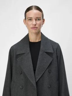 OBJECT Ytterkläder*OBJKEILY KORT JACKA Dark Grey Melange