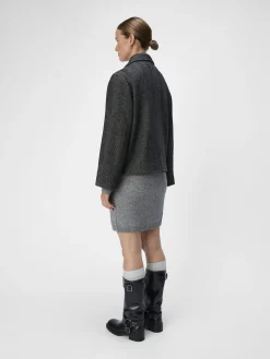 OBJECT Ytterkläder*OBJKEILY KORT JACKA Medium Grey Melange