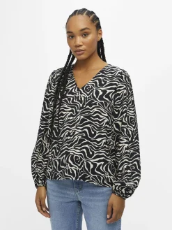OBJECT Skjortor|Toppar*OBJLEONORA TOPP Black
