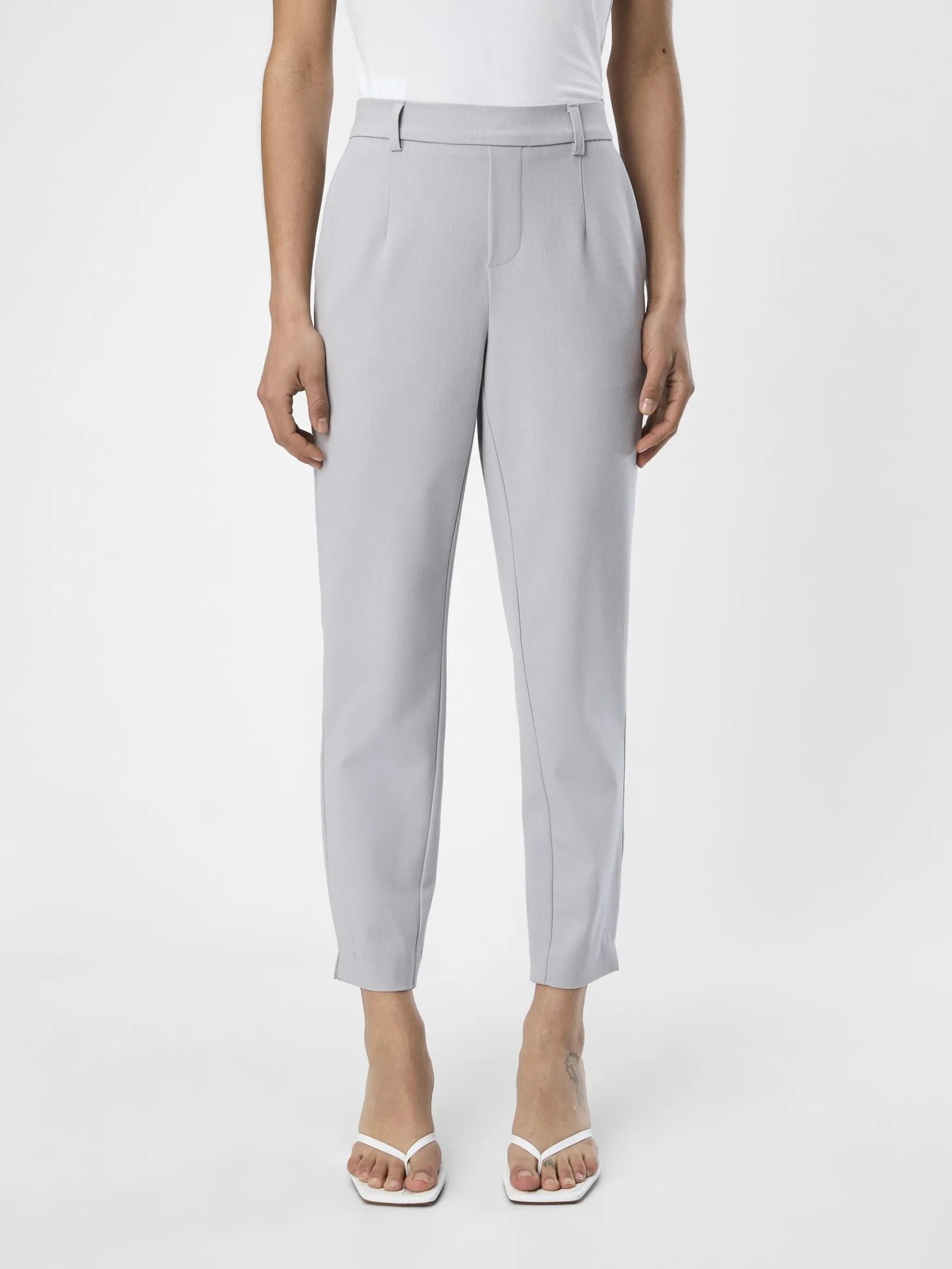 OBJECT Basic|Byxor*OBJLISA BYXOR Light Grey Melange