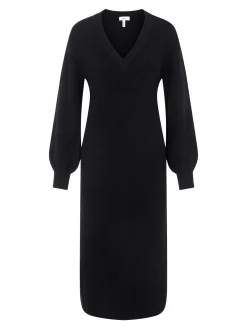 OBJECT Klänningar*OBJMALENA STICKAD KLÄNNING Black