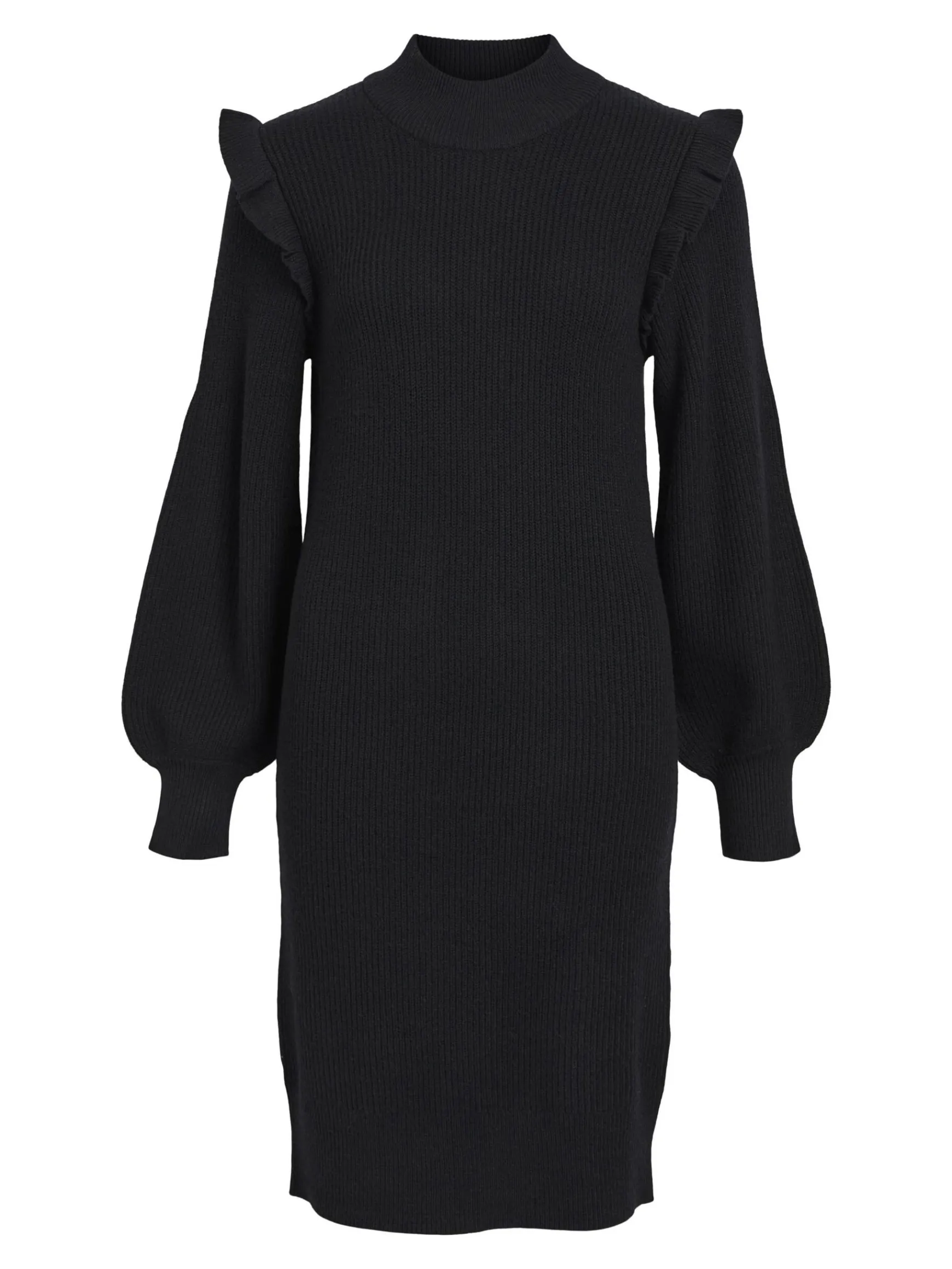 OBJECT Klänningar*OBJMALENA STICKAD KLÄNNING Black