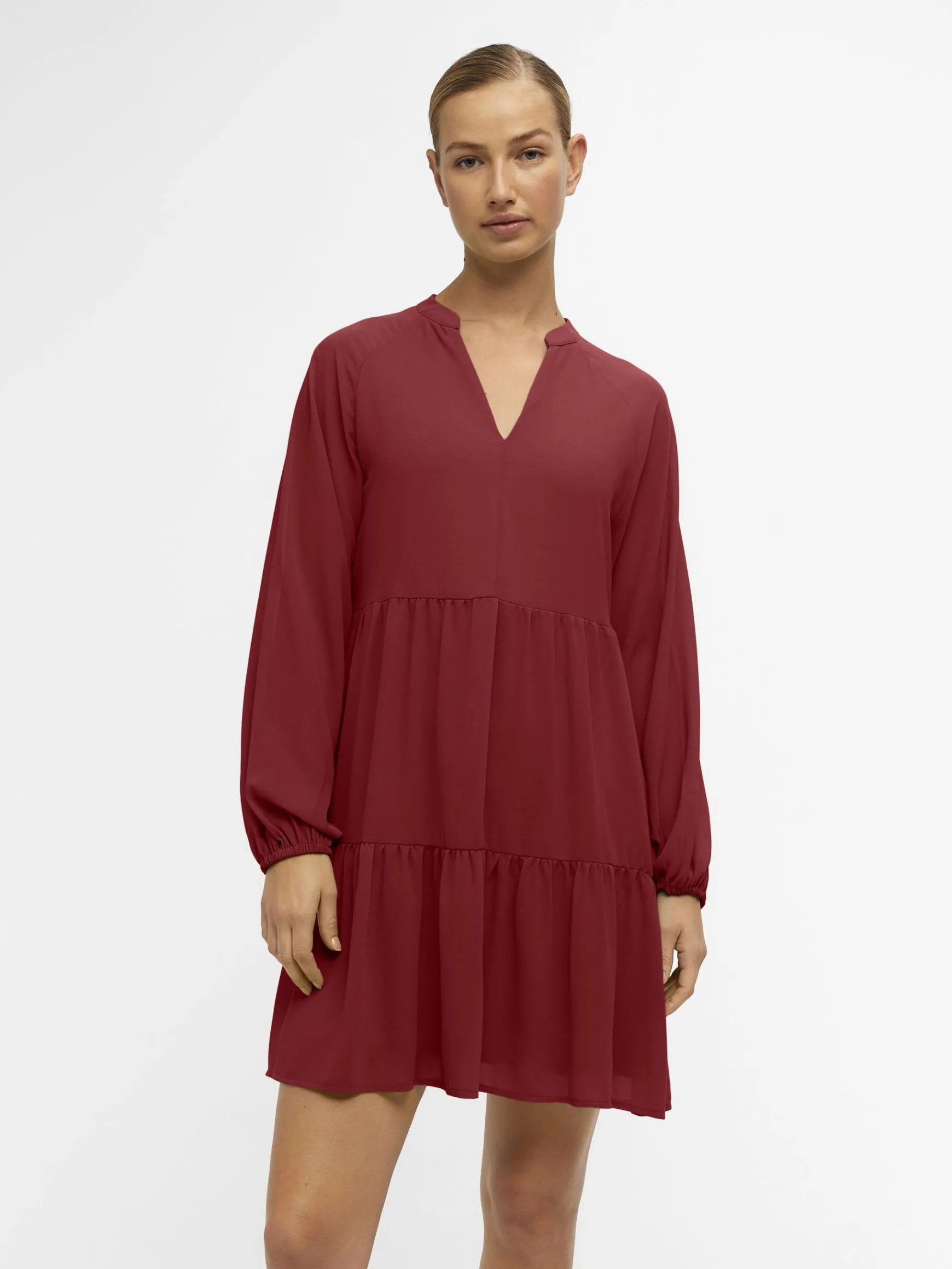 OBJECT Klänningar*OBJMILA GIA KORT KLÄNNING Red Dahlia
