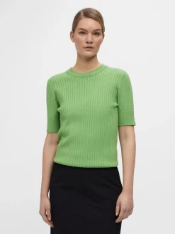 OBJECT Toppar|Stickat*OBJNOELLE STICKAD TOPP Vibrant Green