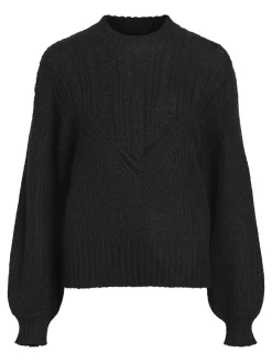 OBJECT Stickat*OBJNOVA STELLA TRÖJA Black