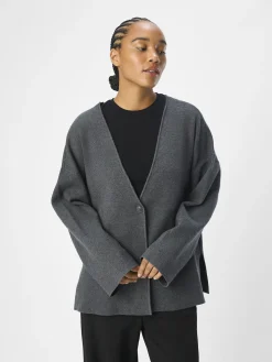 OBJECT Basic|Cardigans*OBJREYNARD KOFTA Dark Grey Melange