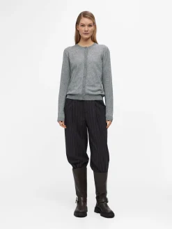 OBJECT Basic|Cardigans*OBJTHESS KOFTA Medium Grey Melange