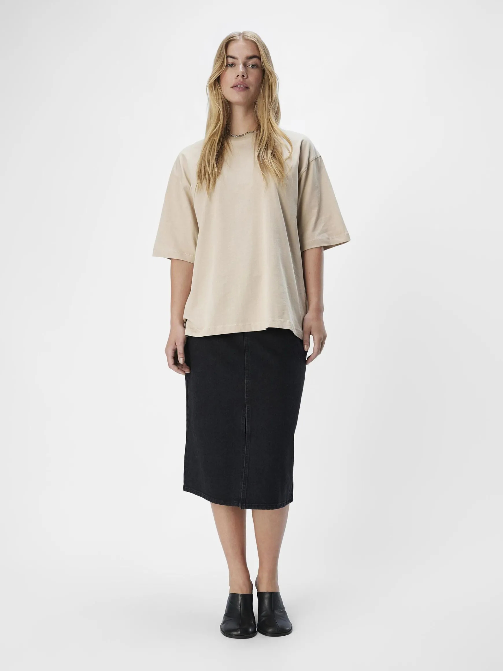 OBJECT Toppar*OVERSIZE FIT T-SHIRT Humus
