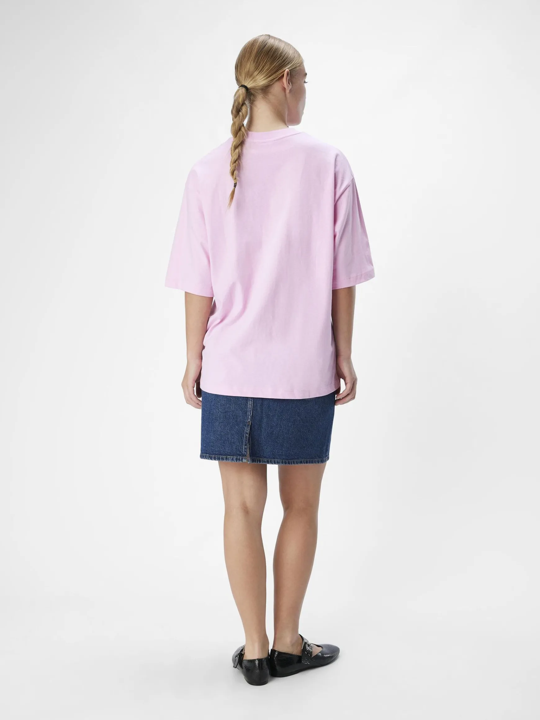 OBJECT Toppar*OVERSIZE FIT T-SHIRT Pink Frosting