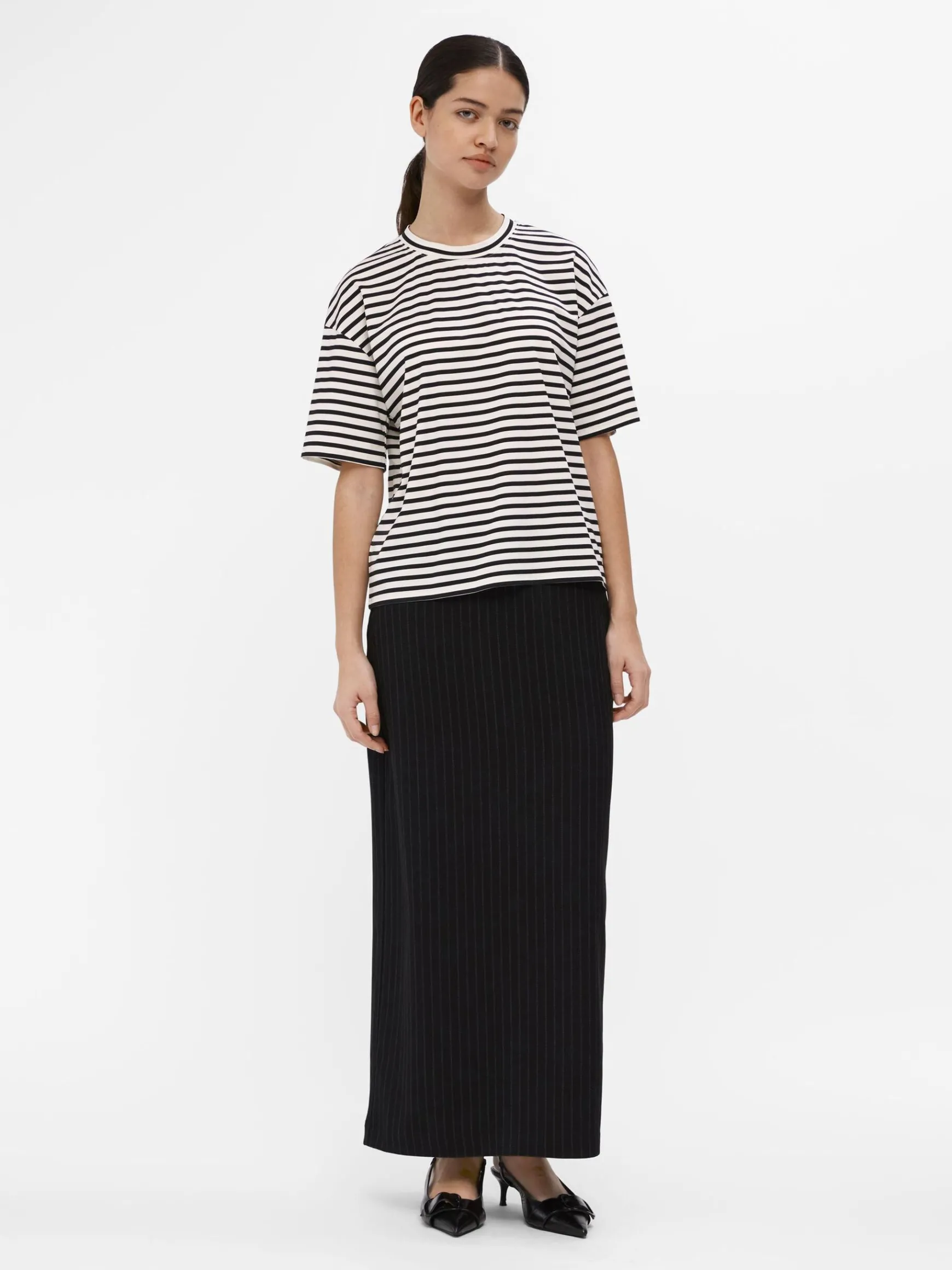 OBJECT Basic|Toppar*OVERSIZE FIT T-SHIRT Cloud Dancer