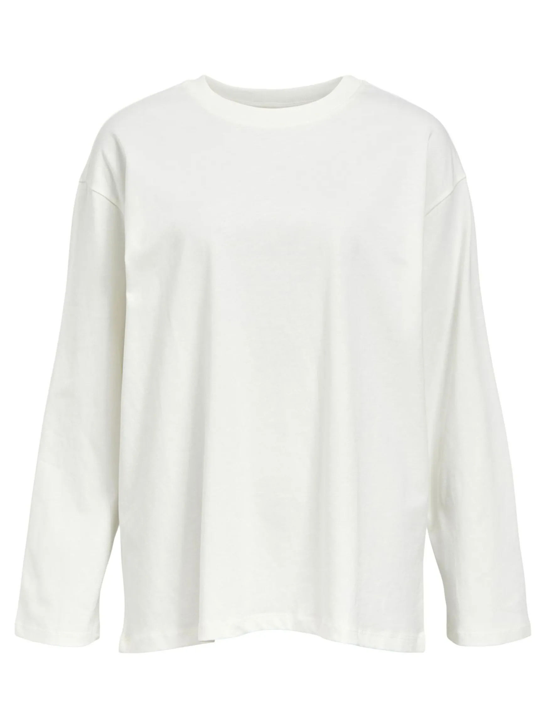 OBJECT Basic|Toppar*OVERSIZE LÅNGÄRMAD T-SHIRT Cloud Dancer