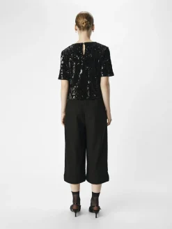 OBJECT Toppar*PALJETTPRYDD BESKUREN TOPP Black