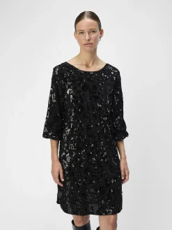 OBJECT Klänningar*PALJETTPRYDD KORT KLÄNNING Black