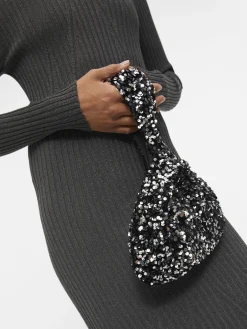 OBJECT Accessoarer*PALJETTPRYDD VÄSKA Black