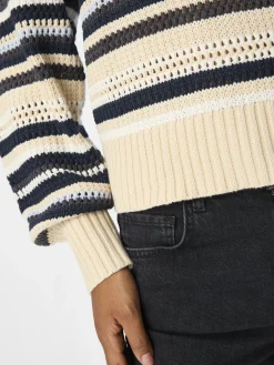OBJECT Stickat*RANDIG TRÖJA Sandshell
