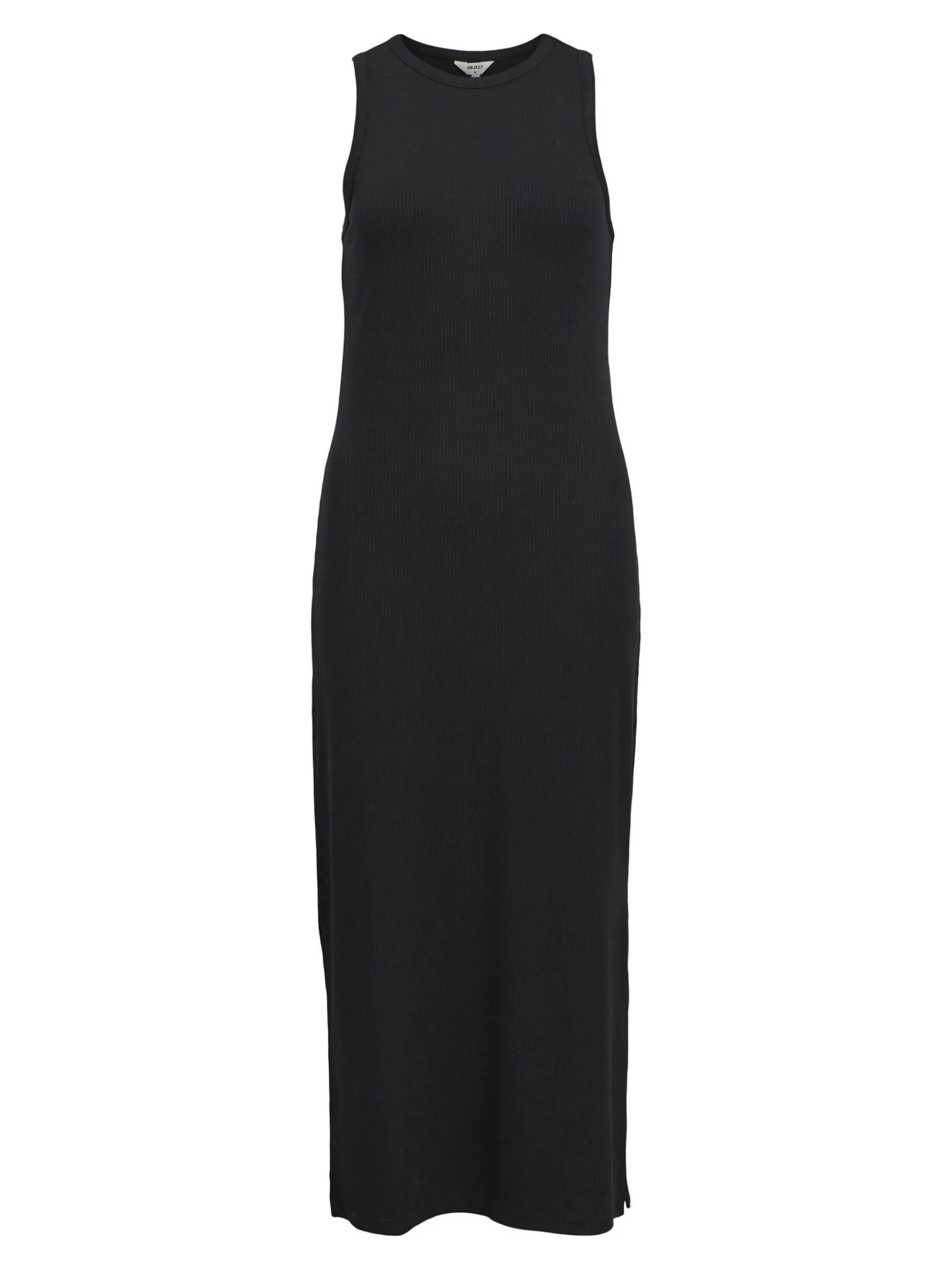 OBJECT Basic|Klänningar*RIBBAD MAXIKLÄNNING Black