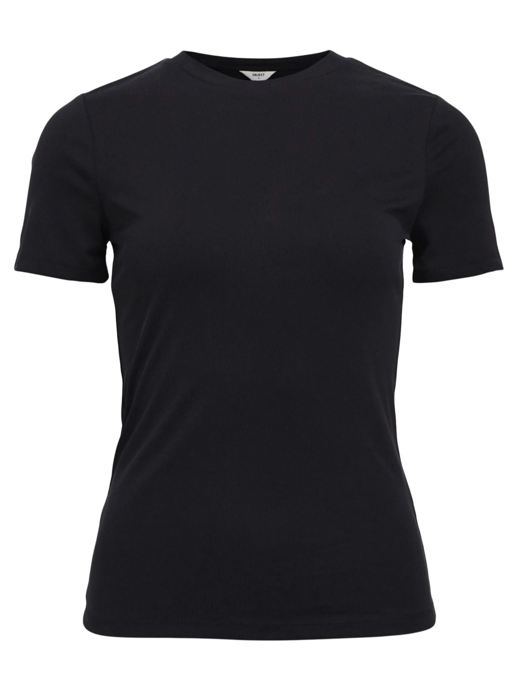 OBJECT Basic|Toppar*RIBBAD T-SHIRT Black