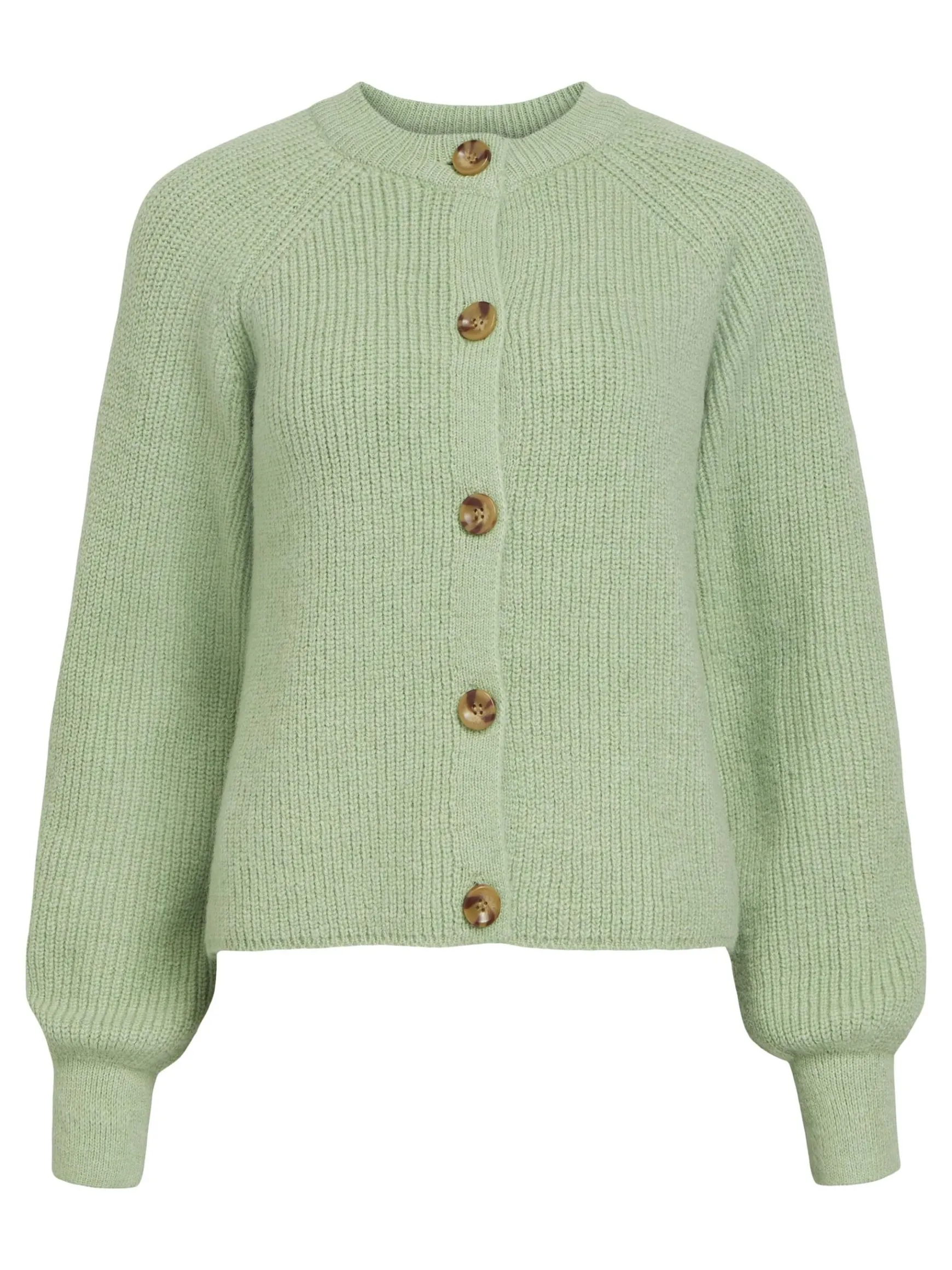 OBJECT Cardigans*RUNDRINGAD STICKAD KOFTA Fair Green