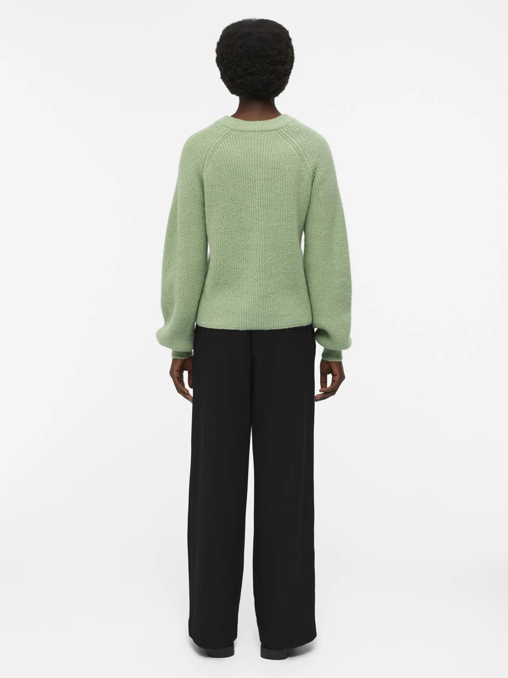 OBJECT Cardigans*RUNDRINGAD STICKAD KOFTA Fair Green
