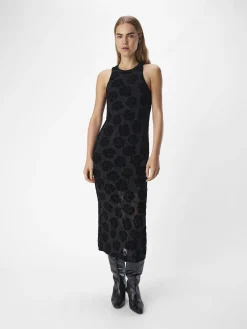 OBJECT Klänningar*SAMMET MAXIKLÄNNING Black