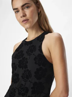 OBJECT Klänningar*SAMMET MAXIKLÄNNING Black