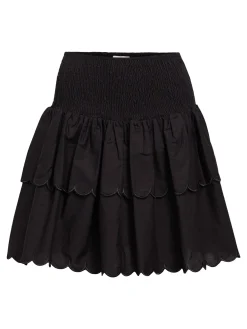 OBJECT Kjolar*SMOCKADE MINIKJOL Black