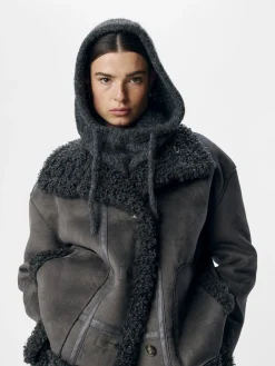 OBJECT Accessoarer*STICKAD BALACLAVA Dark Grey Melange