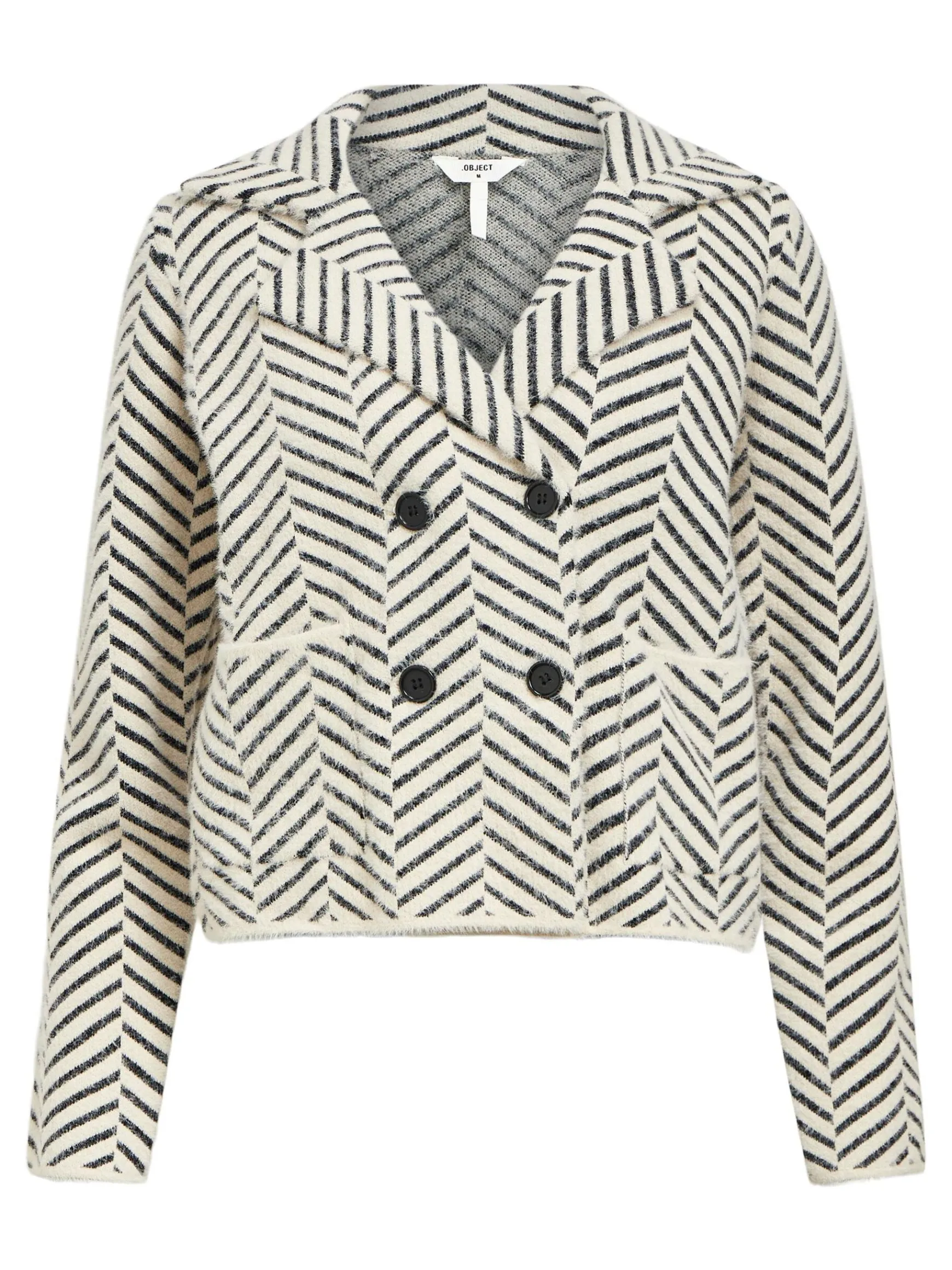 OBJECT Cardigans*STICKAD JACKA White Sand