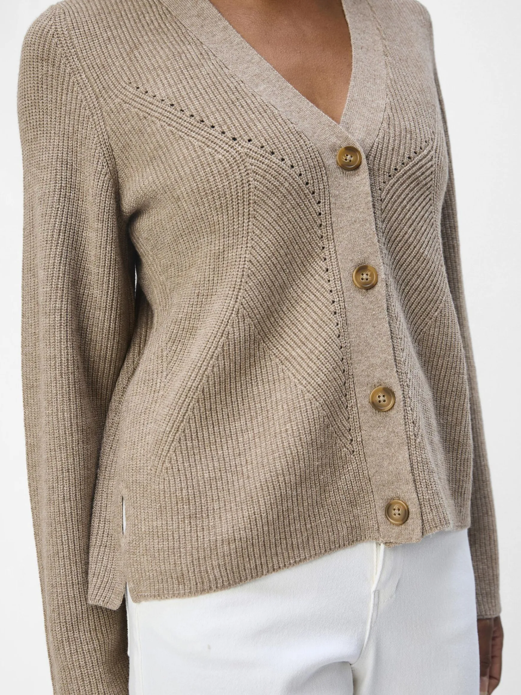 OBJECT Cardigans*STICKAD KOFTA Desert Taupe