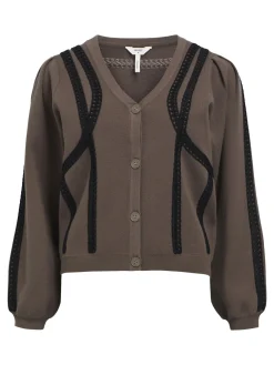 OBJECT Cardigans*STICKAD KOFTA Morel