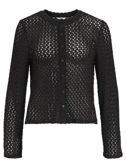 OBJECT Cardigans*STICKAD KOFTA Black