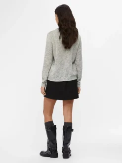 OBJECT Cardigans*STICKAD KOFTA Light Grey Melange