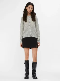 OBJECT Cardigans*STICKAD KOFTA Light Grey Melange