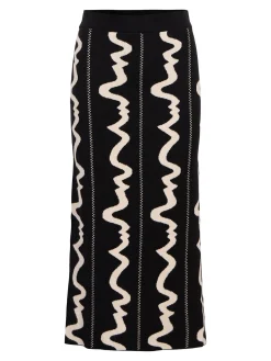 OBJECT Kjolar*STICKAD MAXIKJOL Black